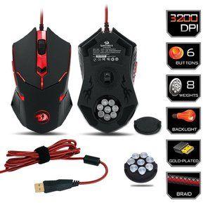 Mouses Redragon M601 CENTROPHORUS - Negro-0