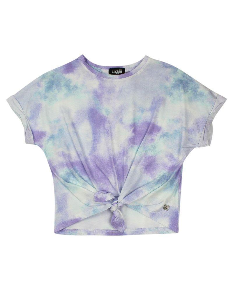 Polera Teens Niña Tie Dye Wild Neon Party Ficcus-0