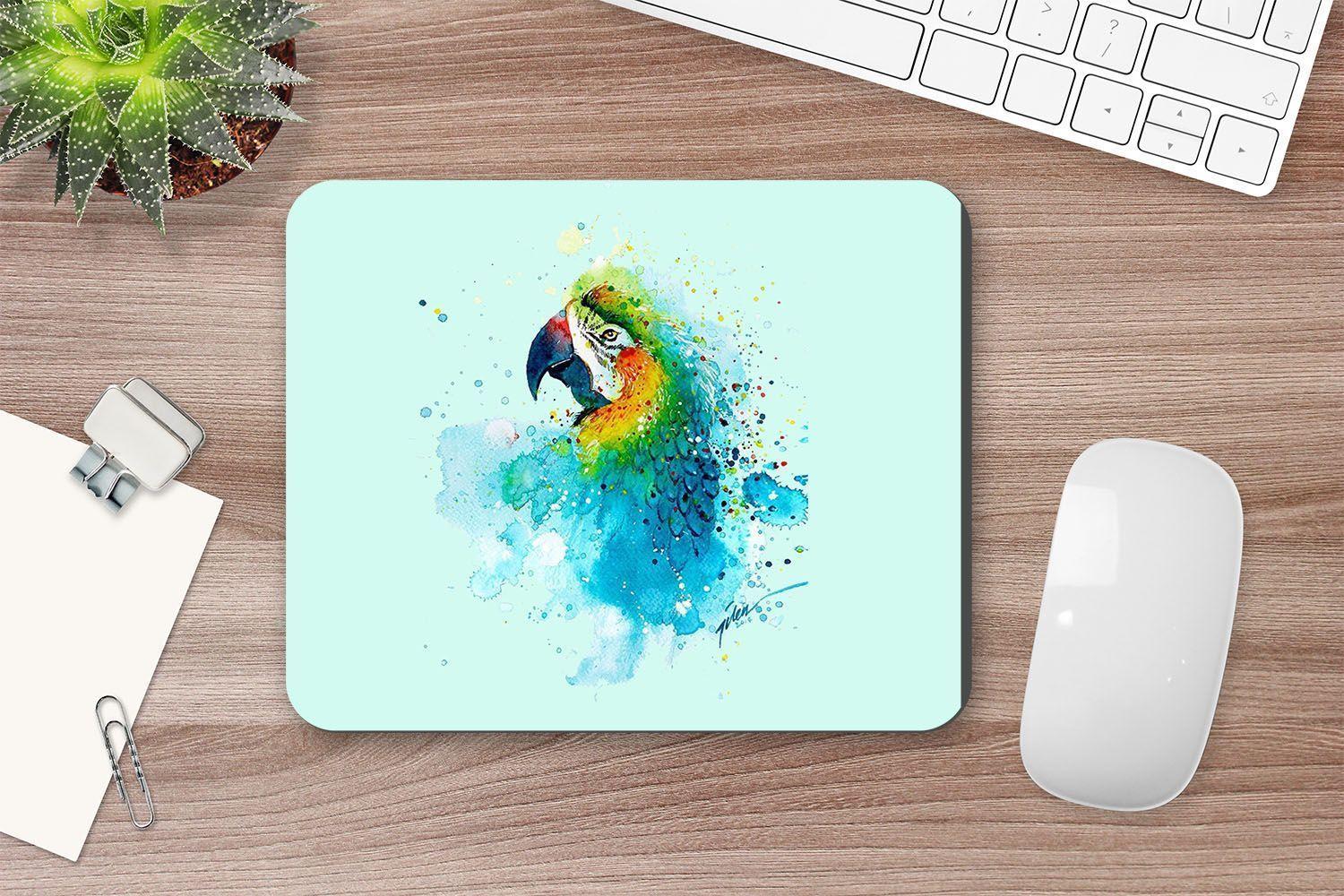 MOUSE PAD ANHIZ M38V2 LORO WATERCOLOR-2