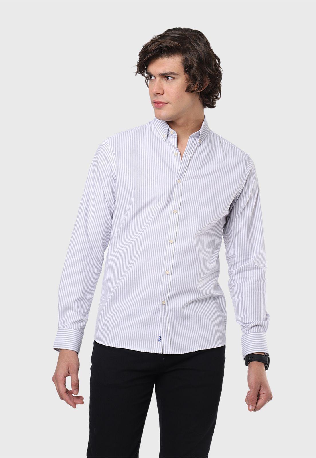 Camisa Oxford A Rayas Arrow-0