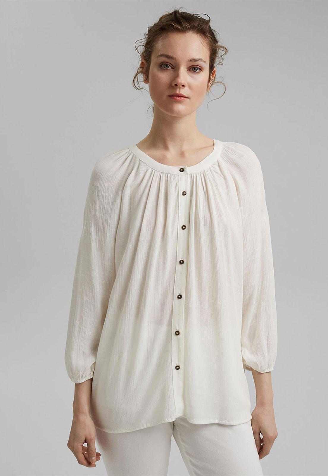 Blusa Con Efecto Arrugado Esprit-0