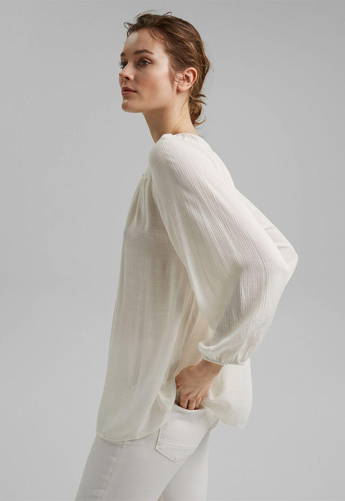 Blusa Con Efecto Arrugado Esprit-1