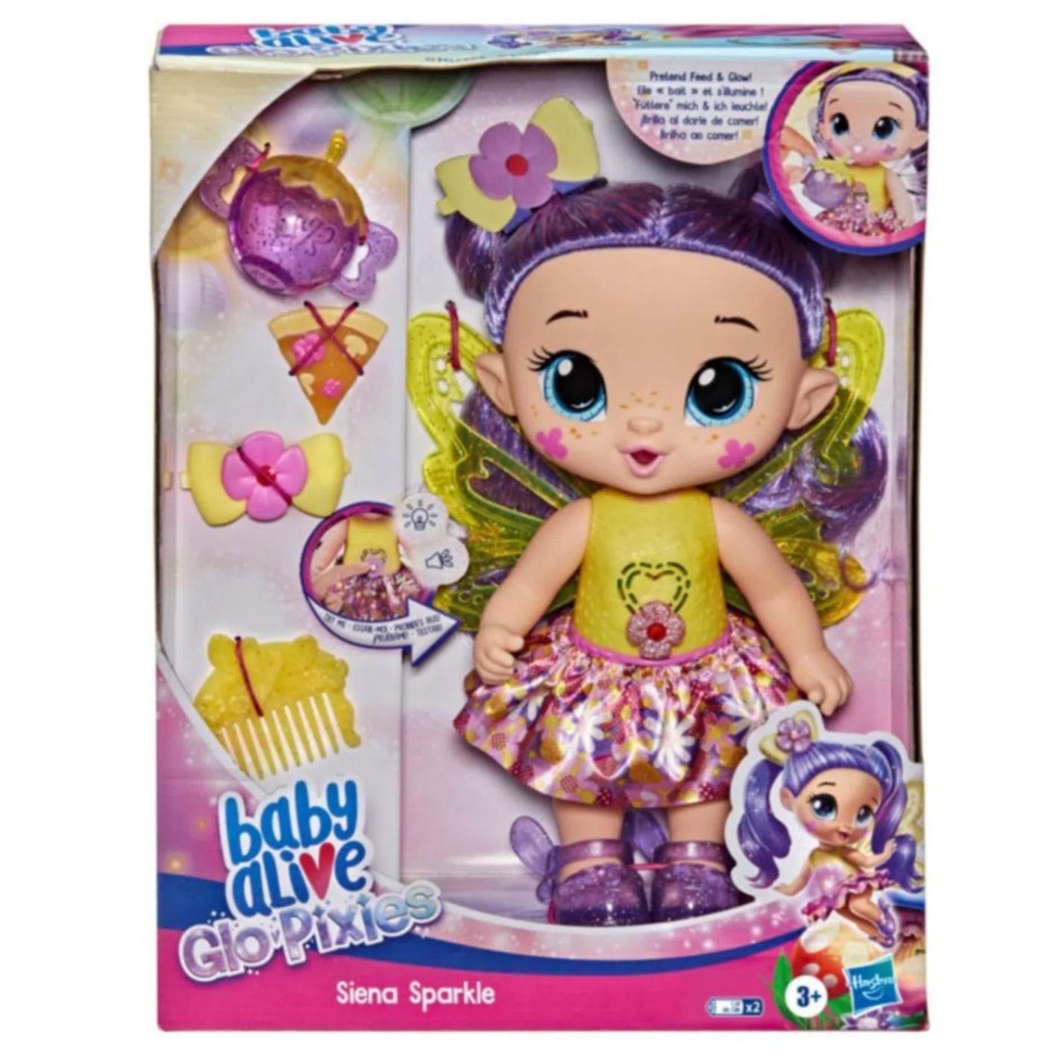 Juguete Muñeca Ada Siena Sparkle Infantil Baby Alive Glo Pixies-3