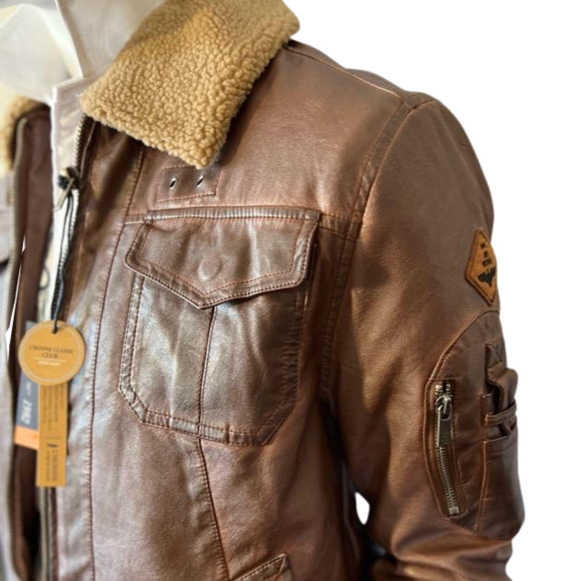Chaqueta Aviator Pilot Café-1