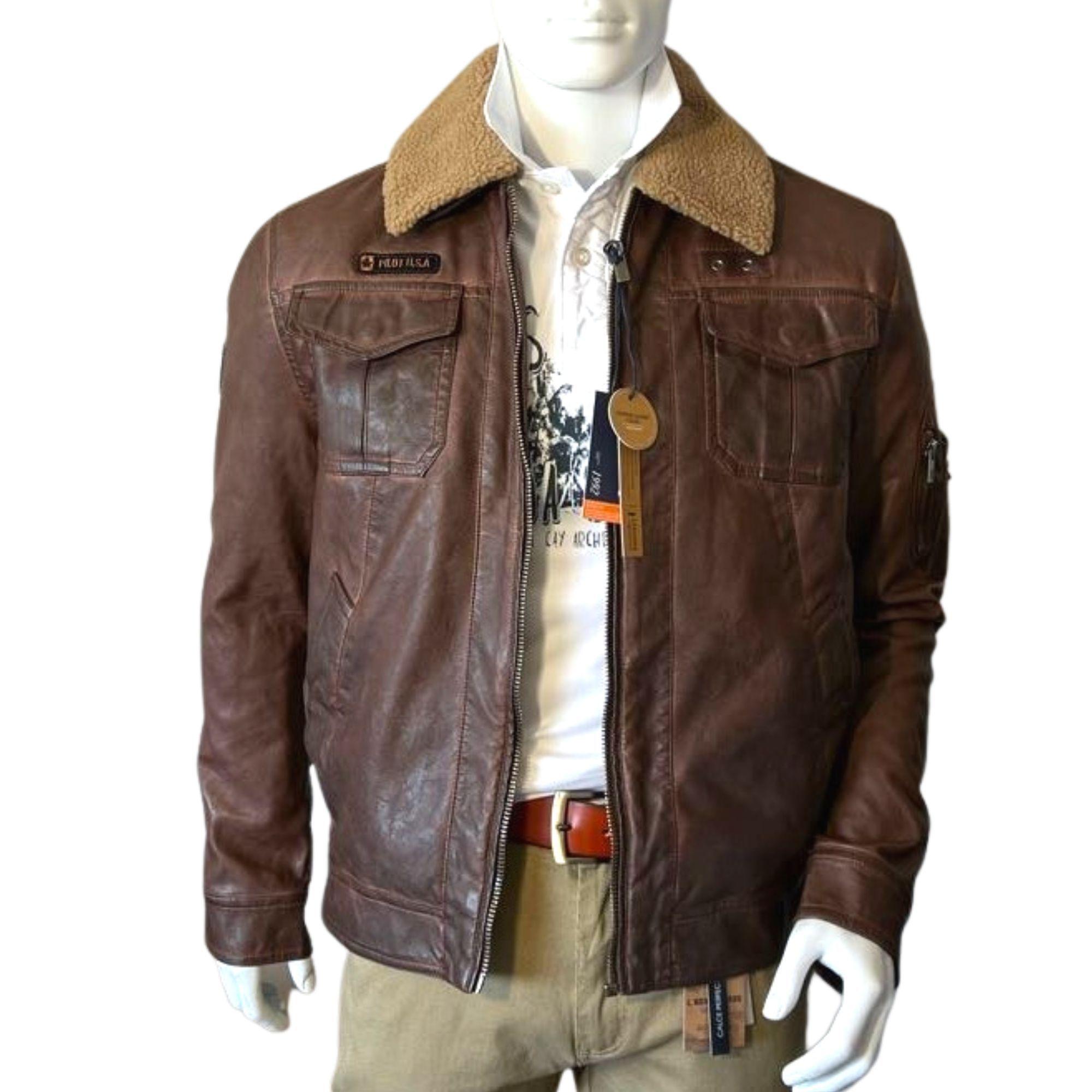 Chaqueta Aviator Pilot Café-0