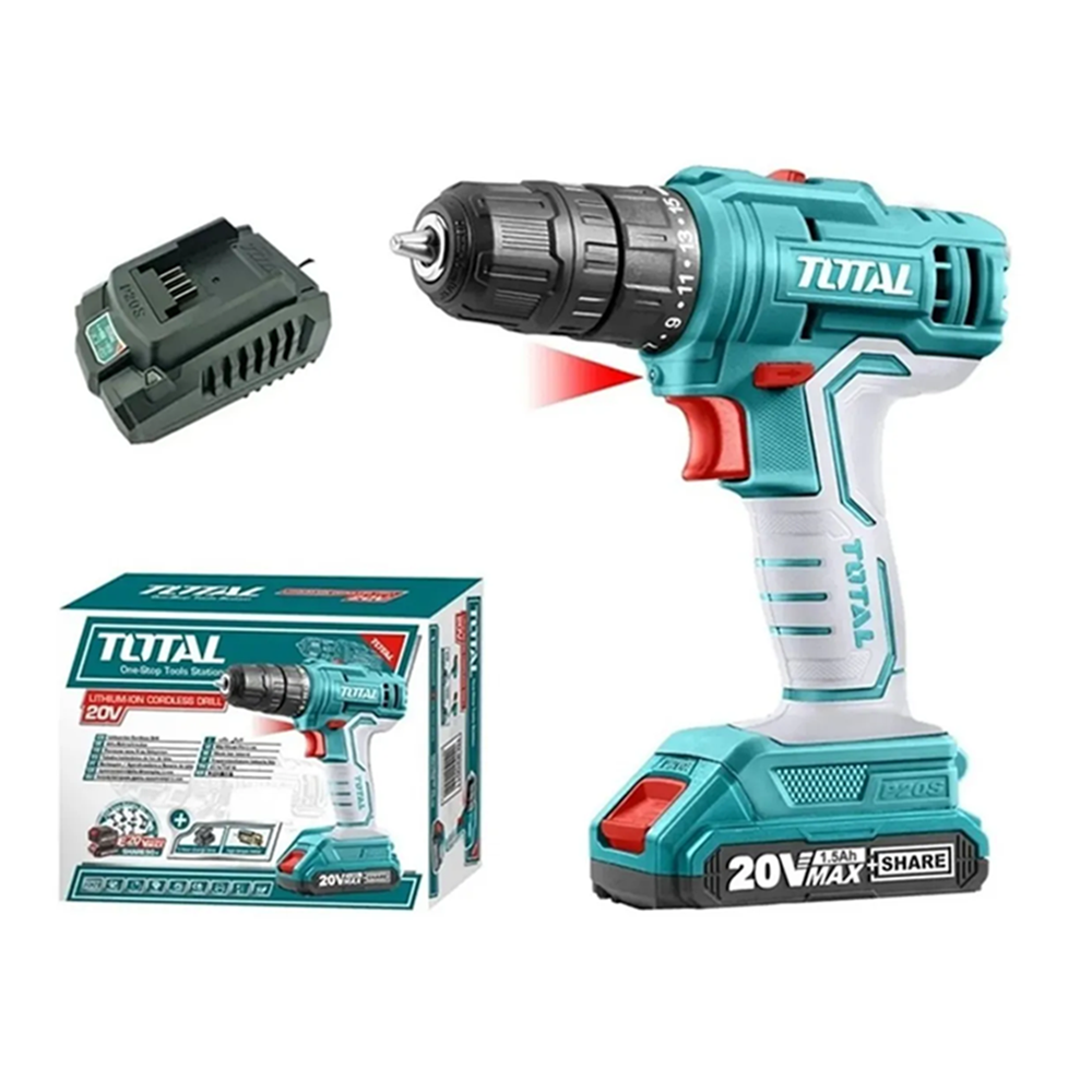 Taladro Atornillador Inalambrico 20v 10mm Bat+Carg-1