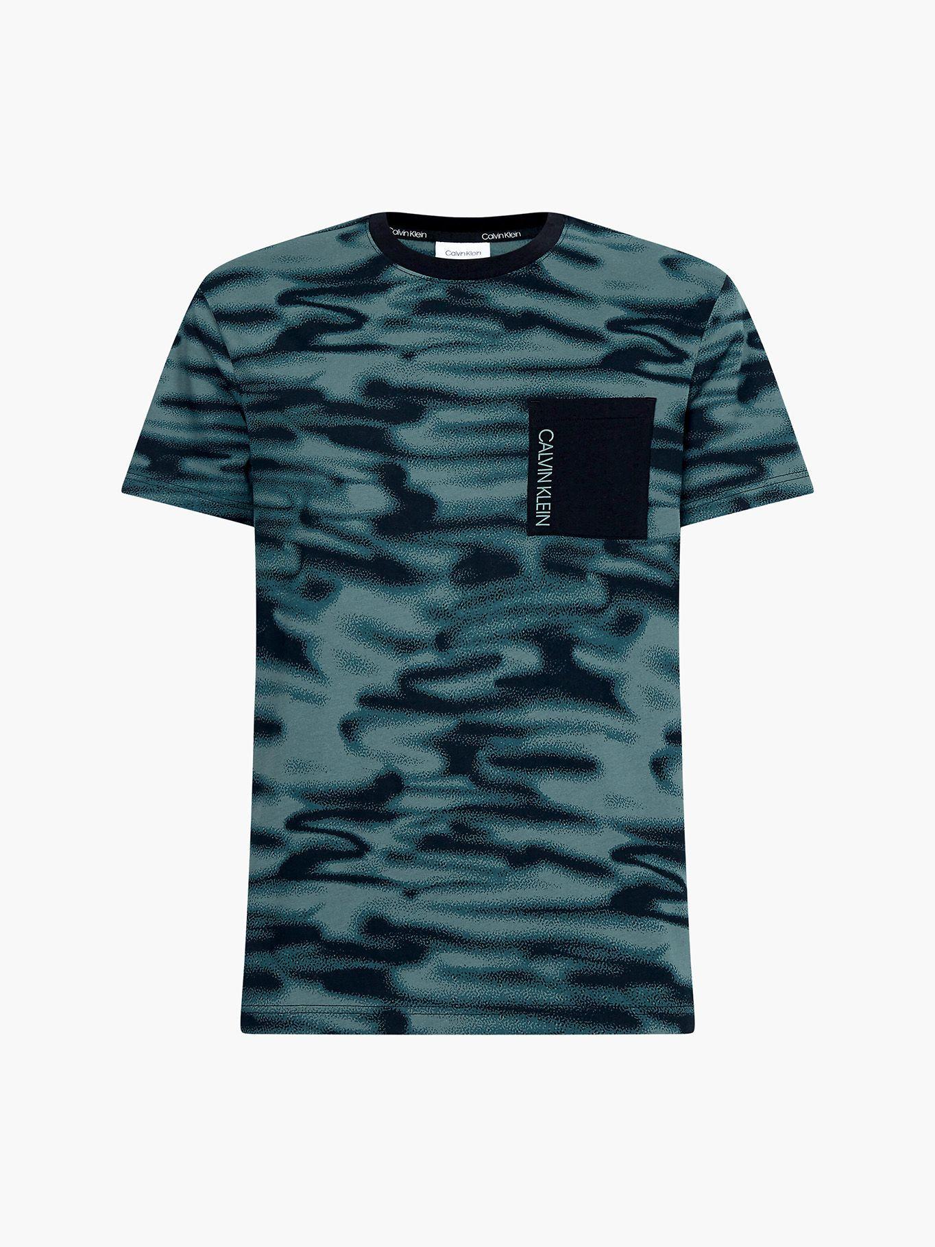 Polera Iconic Abstract Relaxed Azul Calvin Klein-4