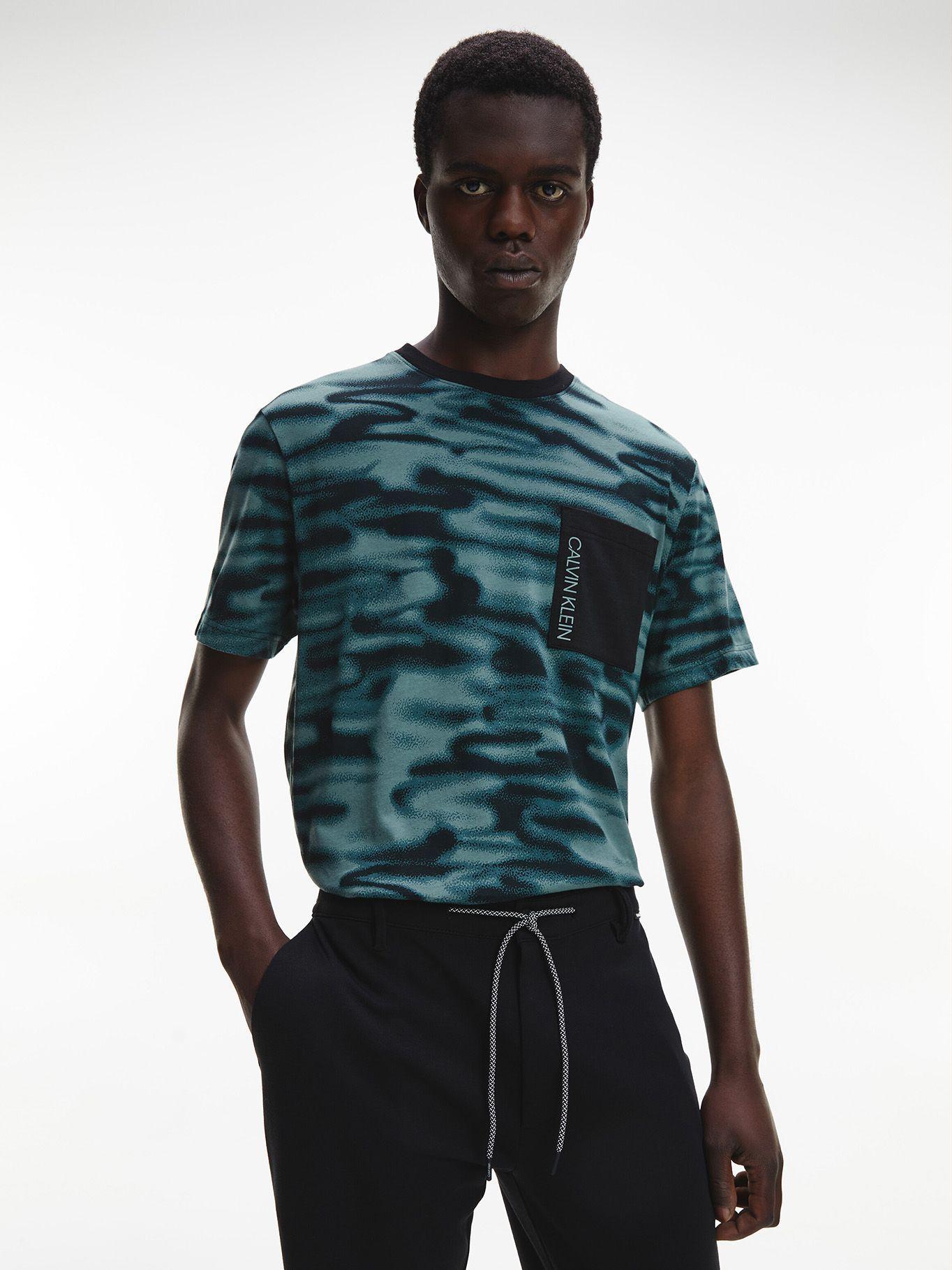 Polera Iconic Abstract Relaxed Azul Calvin Klein-0