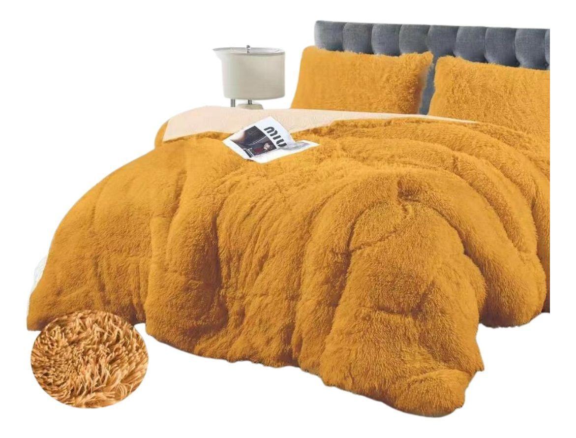 Cobertor Plumon Peludo Con Chiporro De 2 Plazas-0