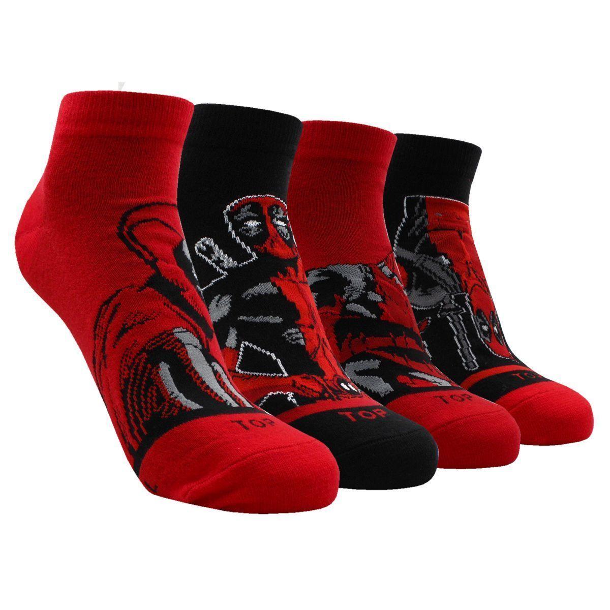 Calcetines Tobilleros Deadpool Pack 4 C1 Top-1