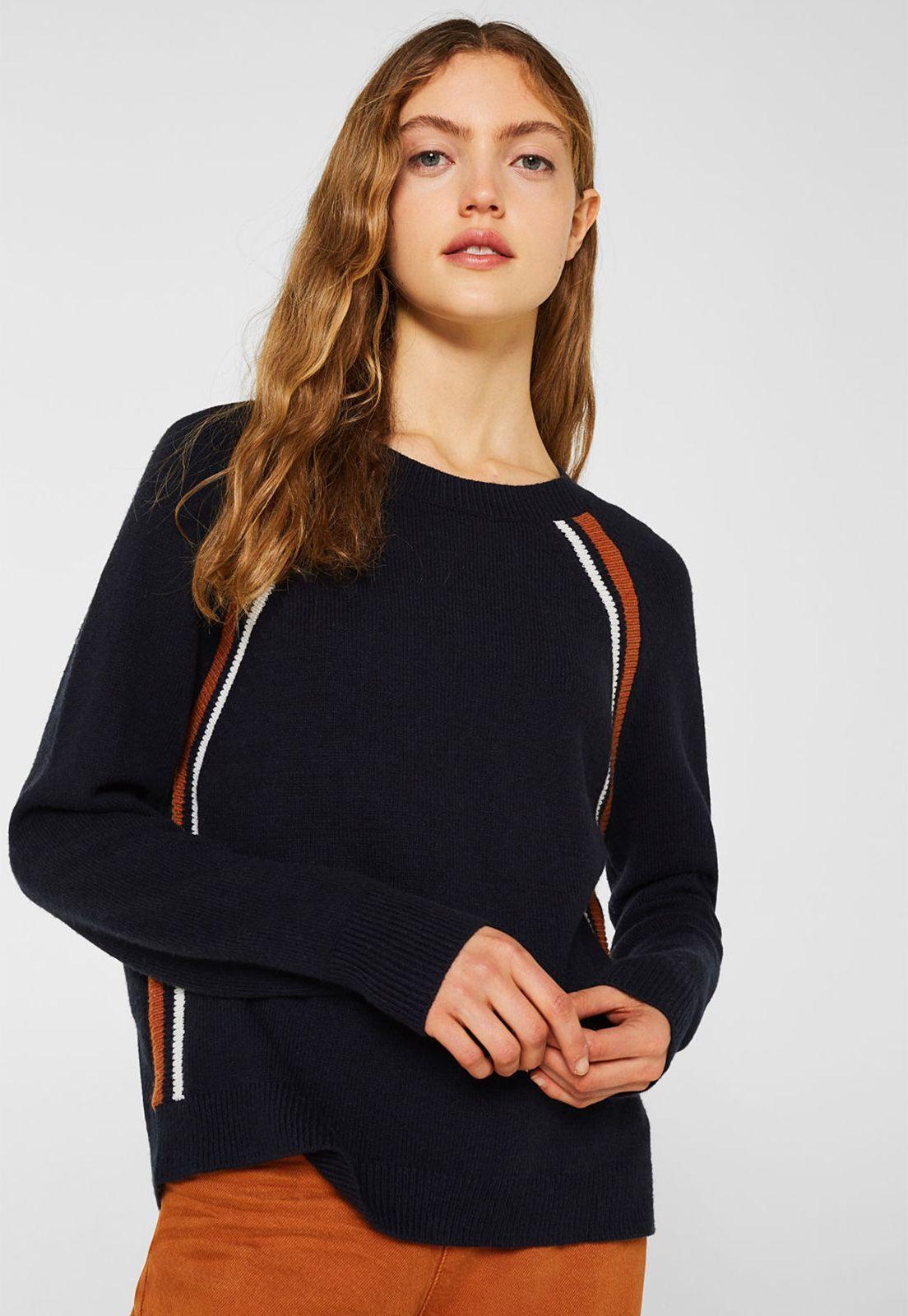 Sweater Elástico Con Rayas-0