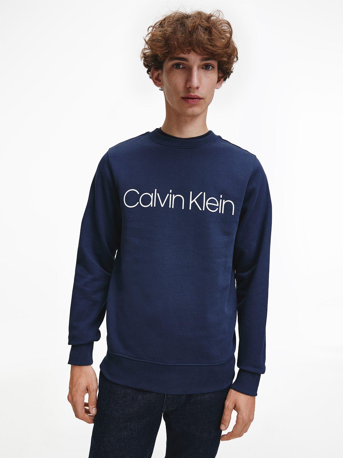 Polerón Cotton Logo Azul Calvin Klein-0