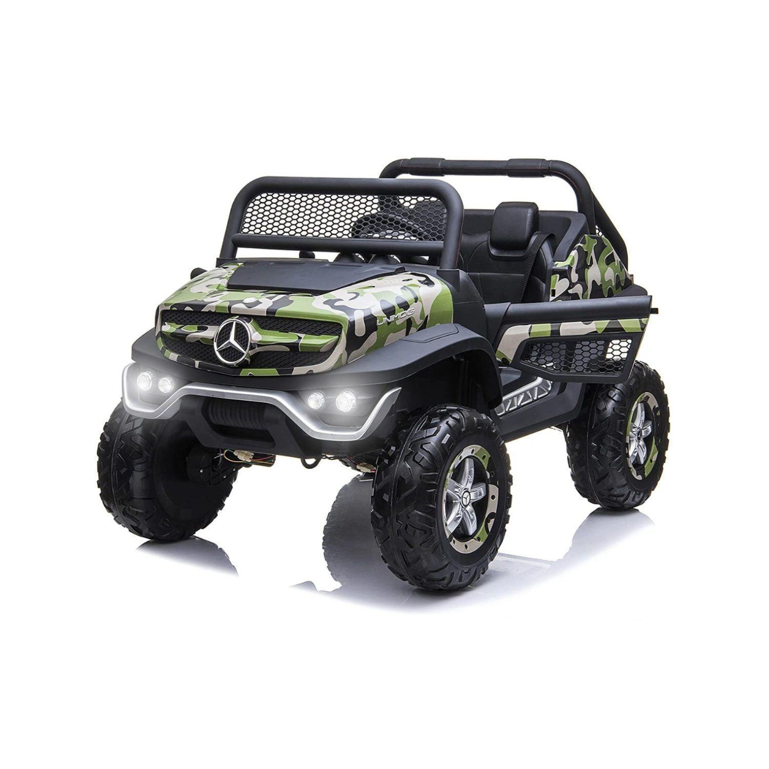 JEEP A BATERIA MERCEDES BENZ UNIMOG 4X4 CAMUFLAJE-0