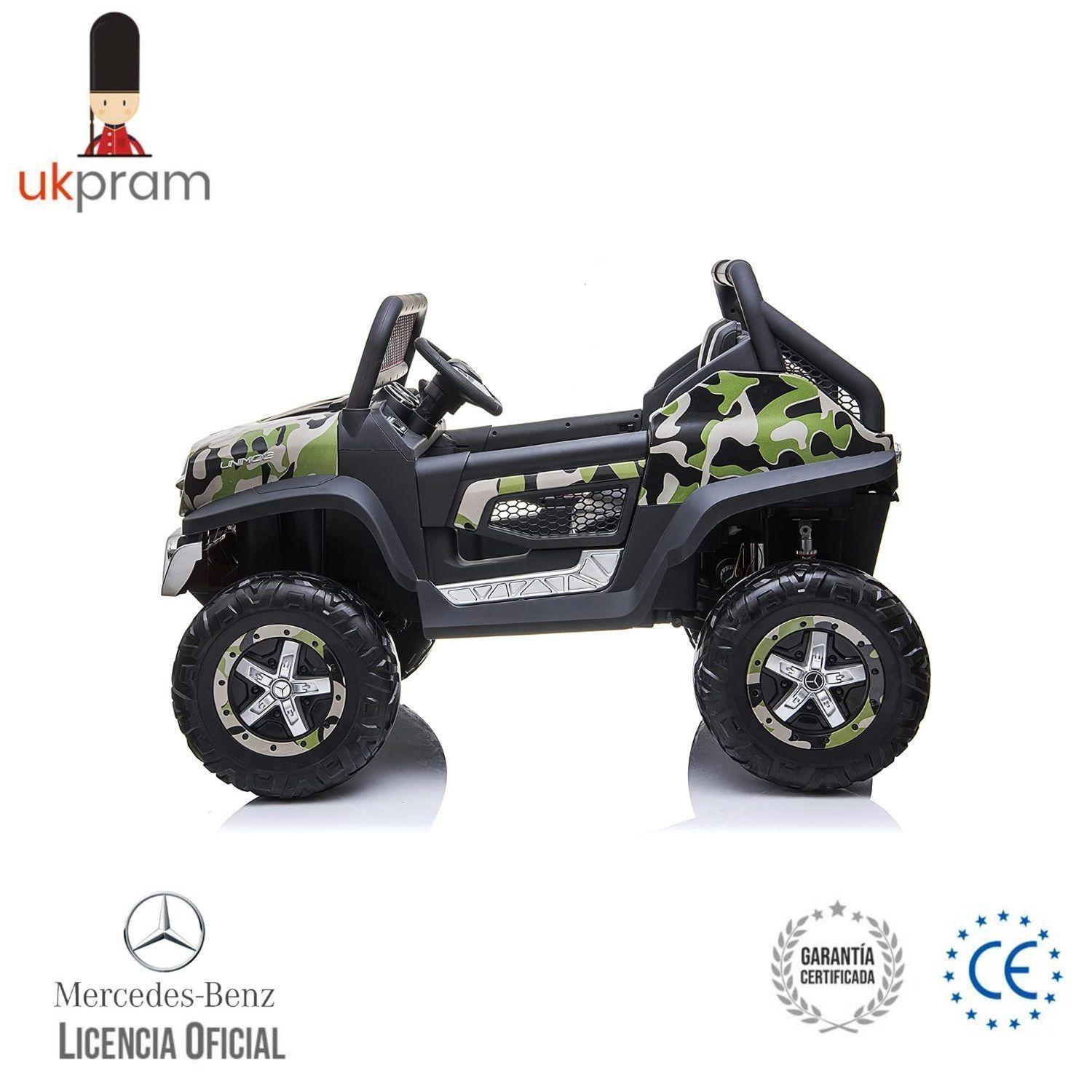 JEEP A BATERIA MERCEDES BENZ UNIMOG 4X4 CAMUFLAJE-1