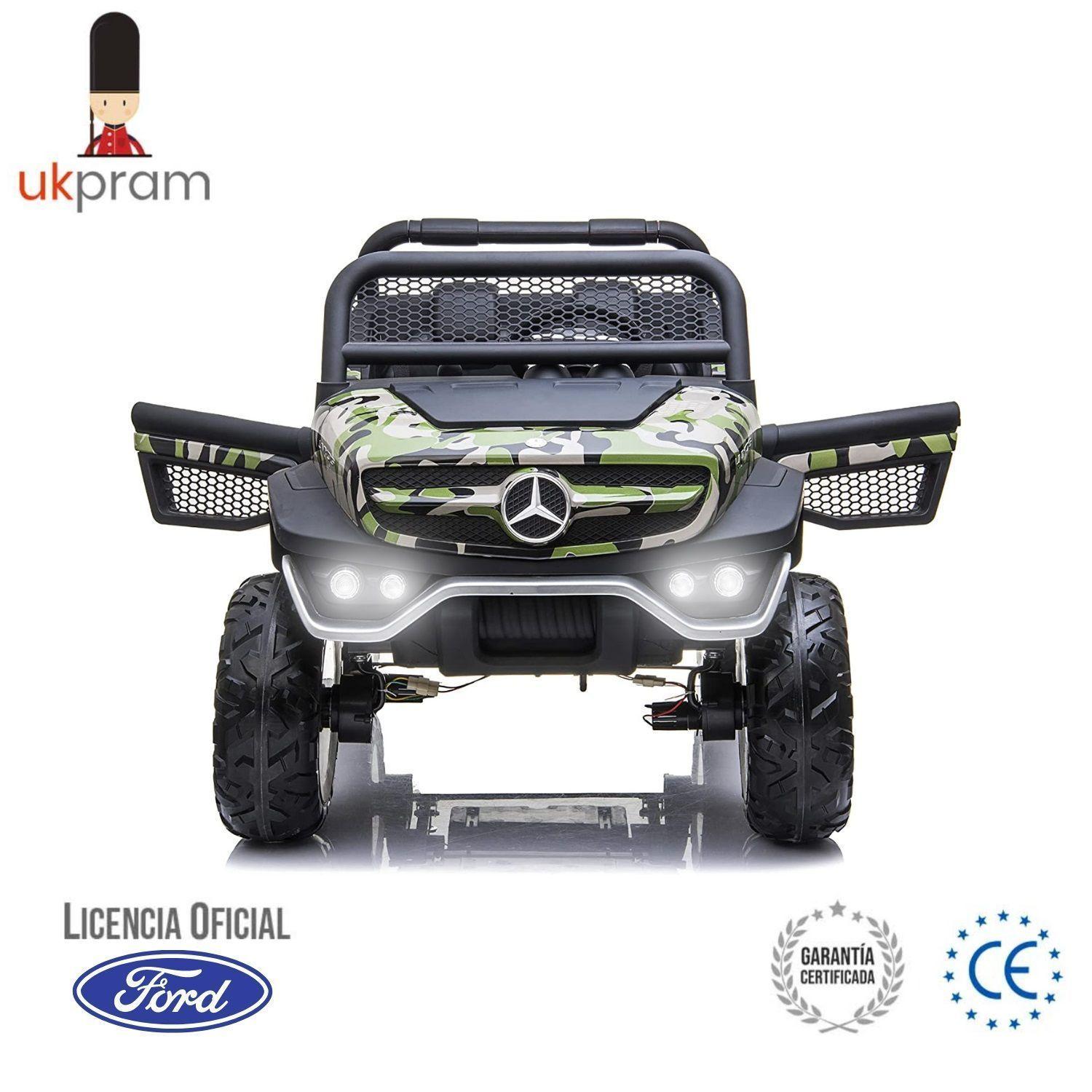 JEEP A BATERIA MERCEDES BENZ UNIMOG 4X4 CAMUFLAJE-4
