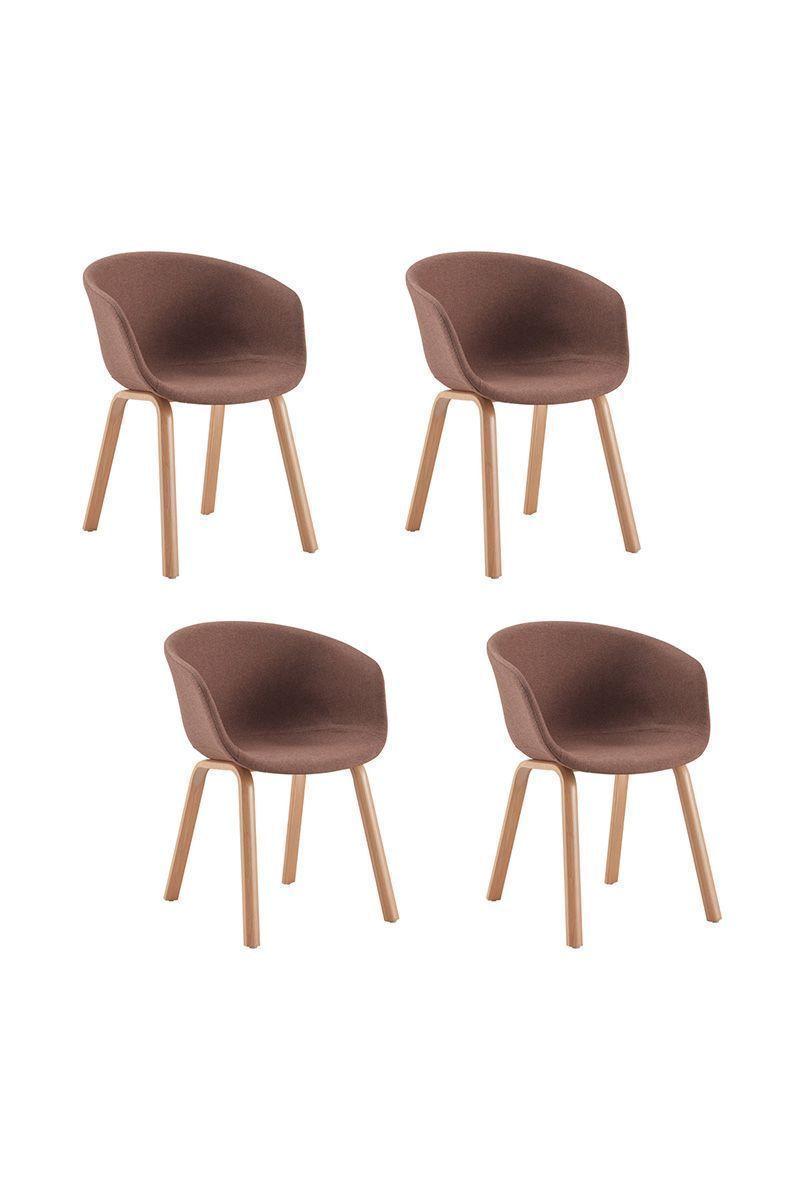 Pack 4 Silla de Comedor Sitial Legna Café-0