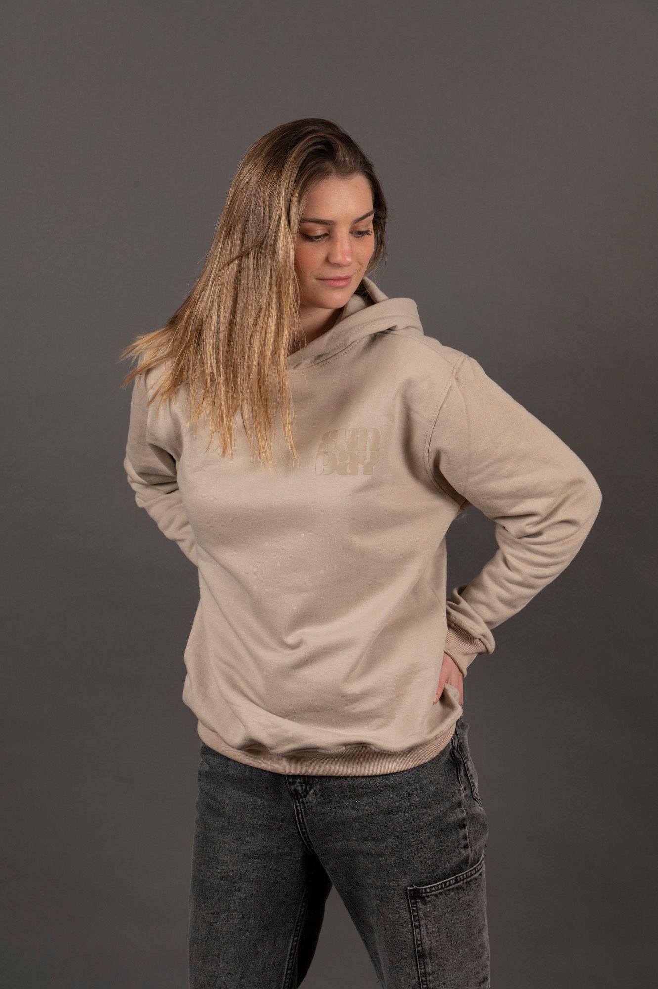 Polerón Algodón Canguro Toke Sunday Beige-5