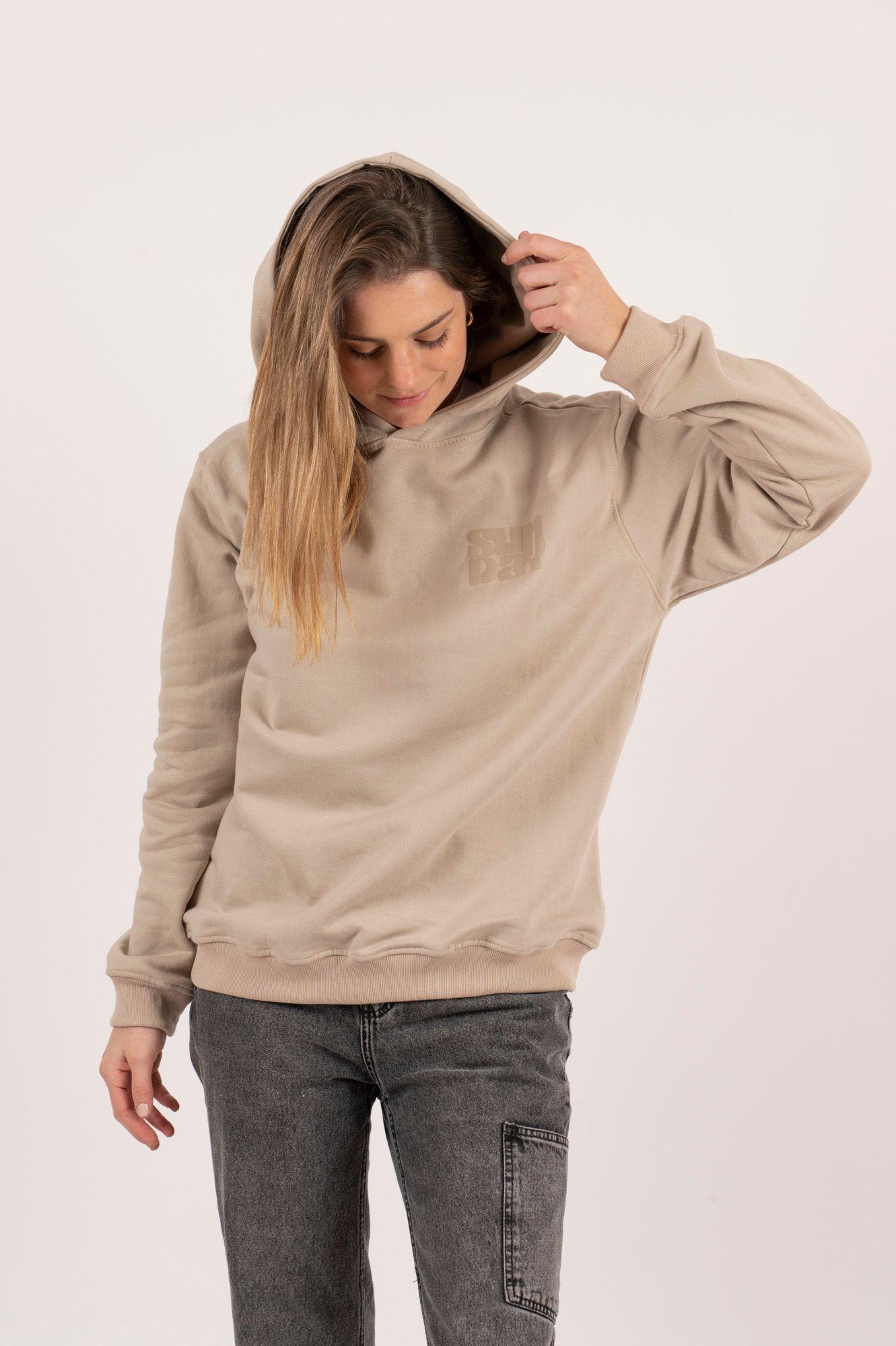 Polerón Algodón Canguro Toke Sunday Beige-4