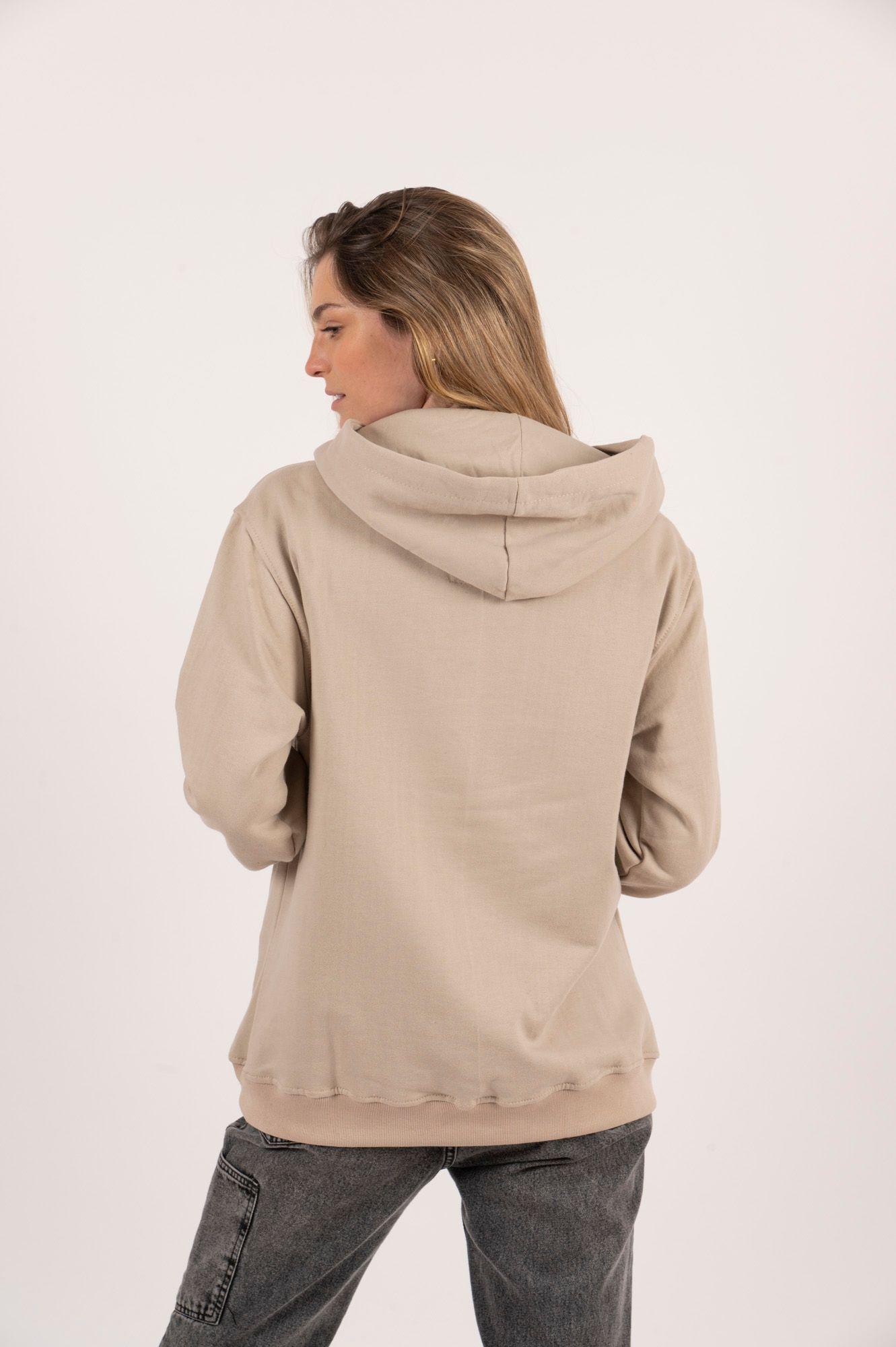 Polerón Algodón Canguro Toke Sunday Beige-2