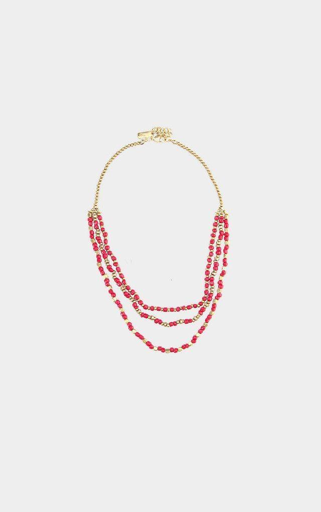 Collar Corto Cherry Burdeo Humana-0