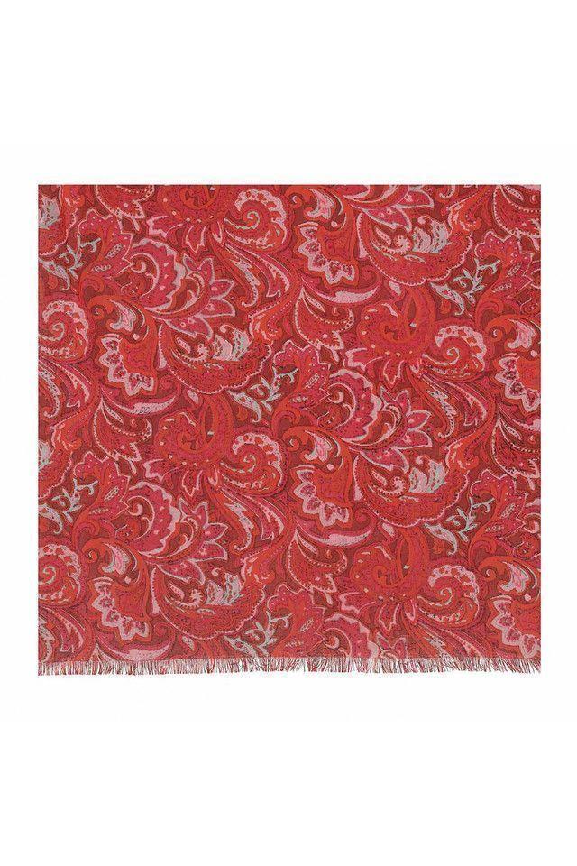 Pañuelo Estampado Rojo Folk Fire Victorian Humana-1