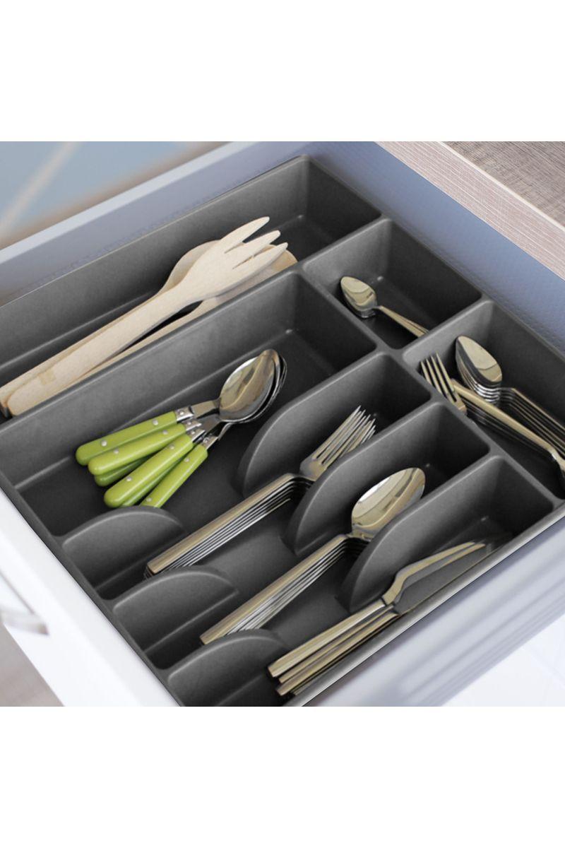 Organizador Cubiertos L Gris-5
