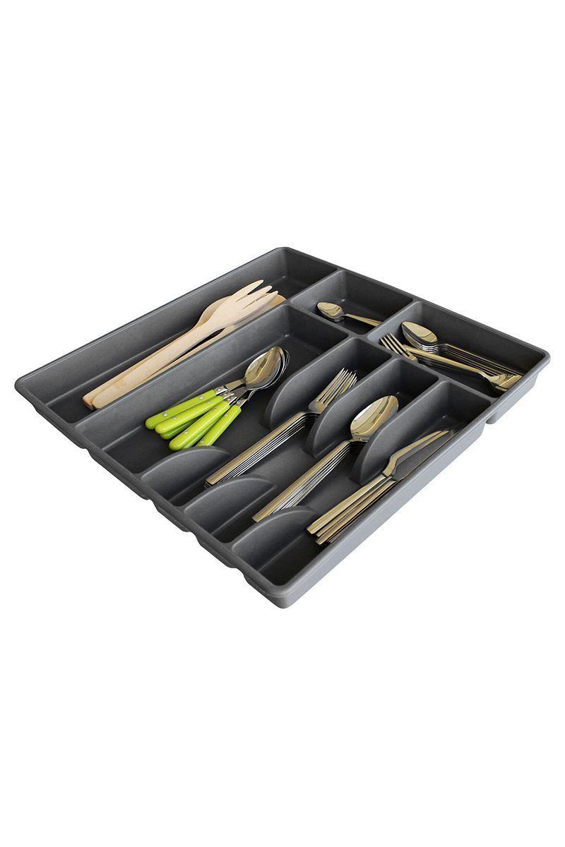Organizador Cubiertos L Gris-3