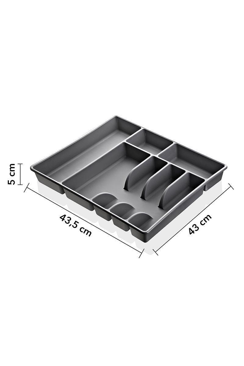 Organizador Cubiertos L Gris-2