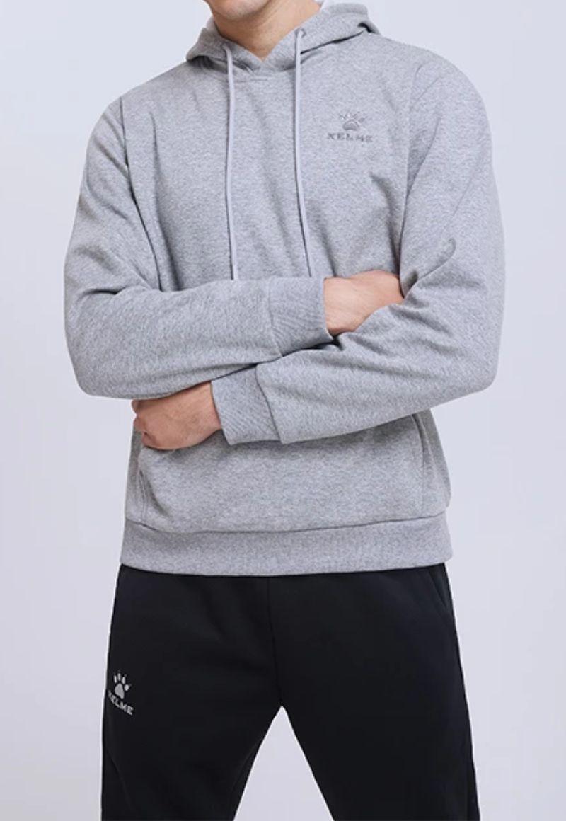 Polerón Canguro Basic Gris Kelme-1