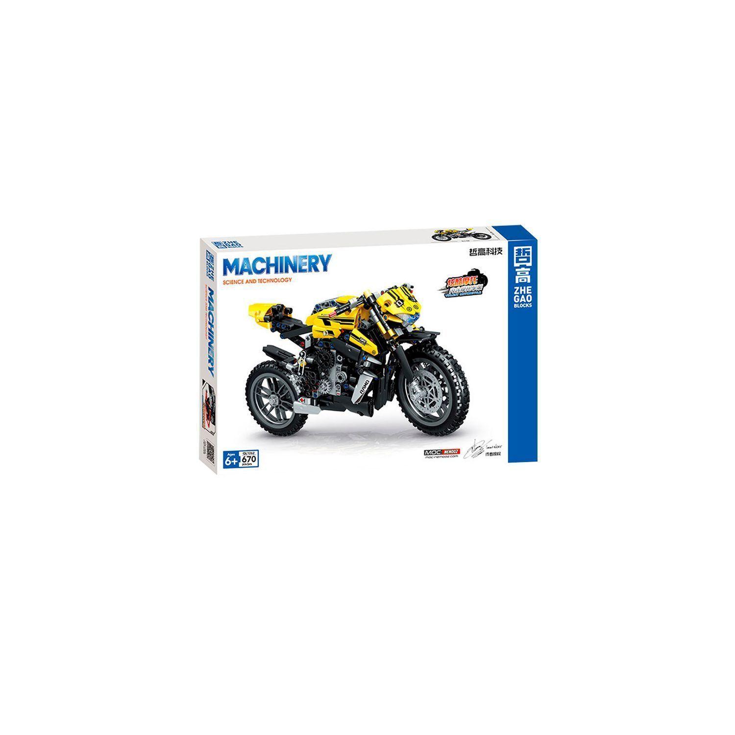 Motocicleta Armable De 670 Piezas Interconectables-3