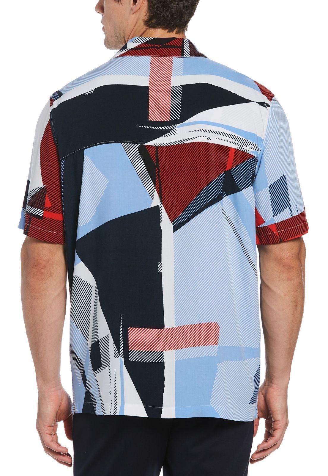 Camisa estampada celeste ultra soft-1