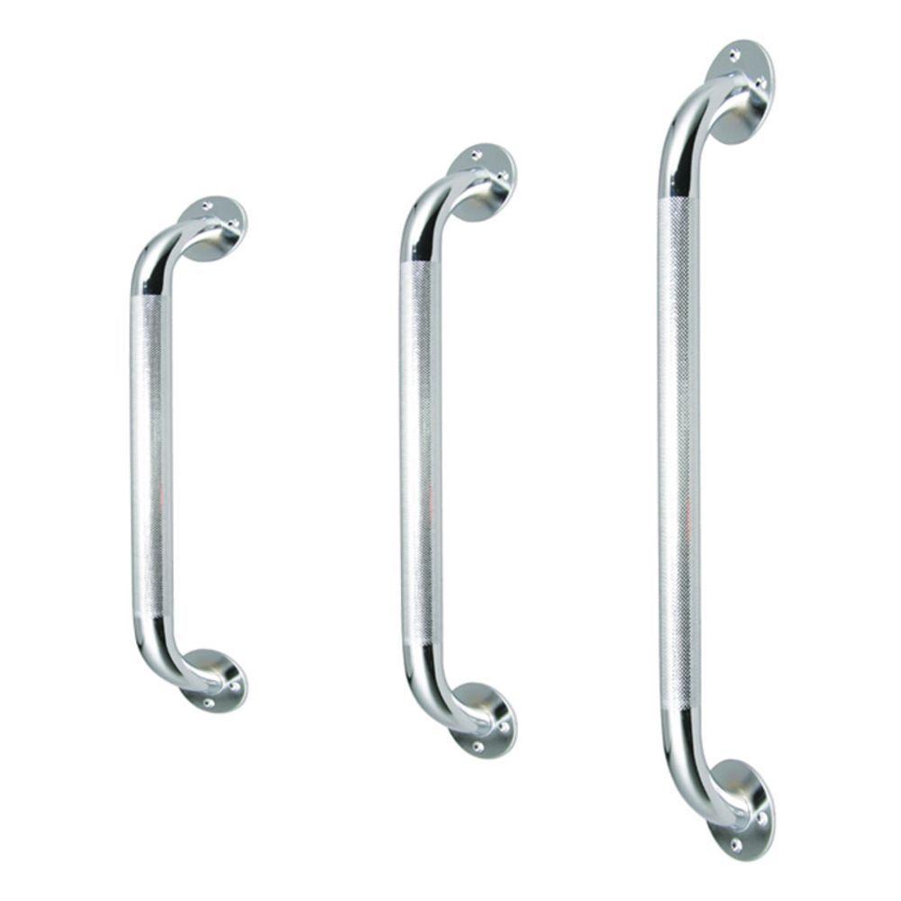 Barra de Baño Cromada Moleteada Drive 30cm-0