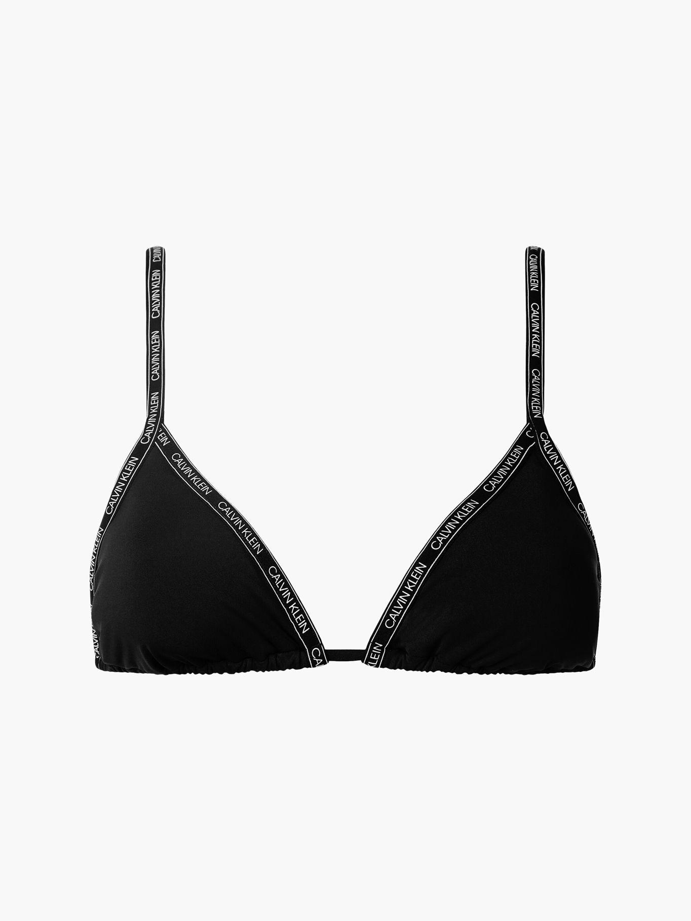 Top Bikini Core Logo Negro Calvin Klein Mujer-0