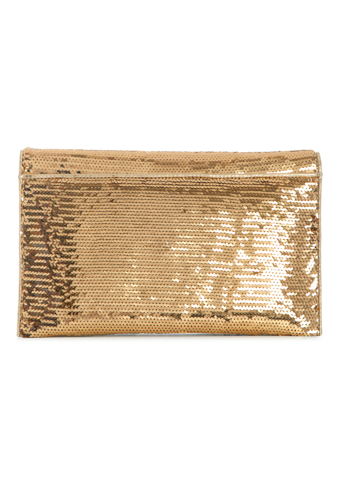 Cartera Virtual Flap Clutch Gol Dorado Guess-1
