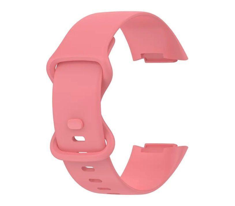 Correa Silicona Compatible Fitbit Charge 5  23mm Rosa-0