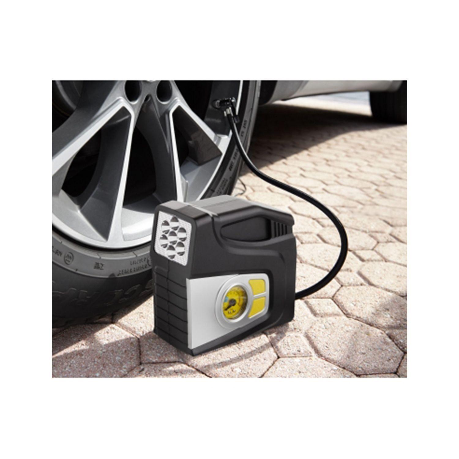 Compresor Aire 12V 100 PSI Luces LED Emergencia Tecnolab-1