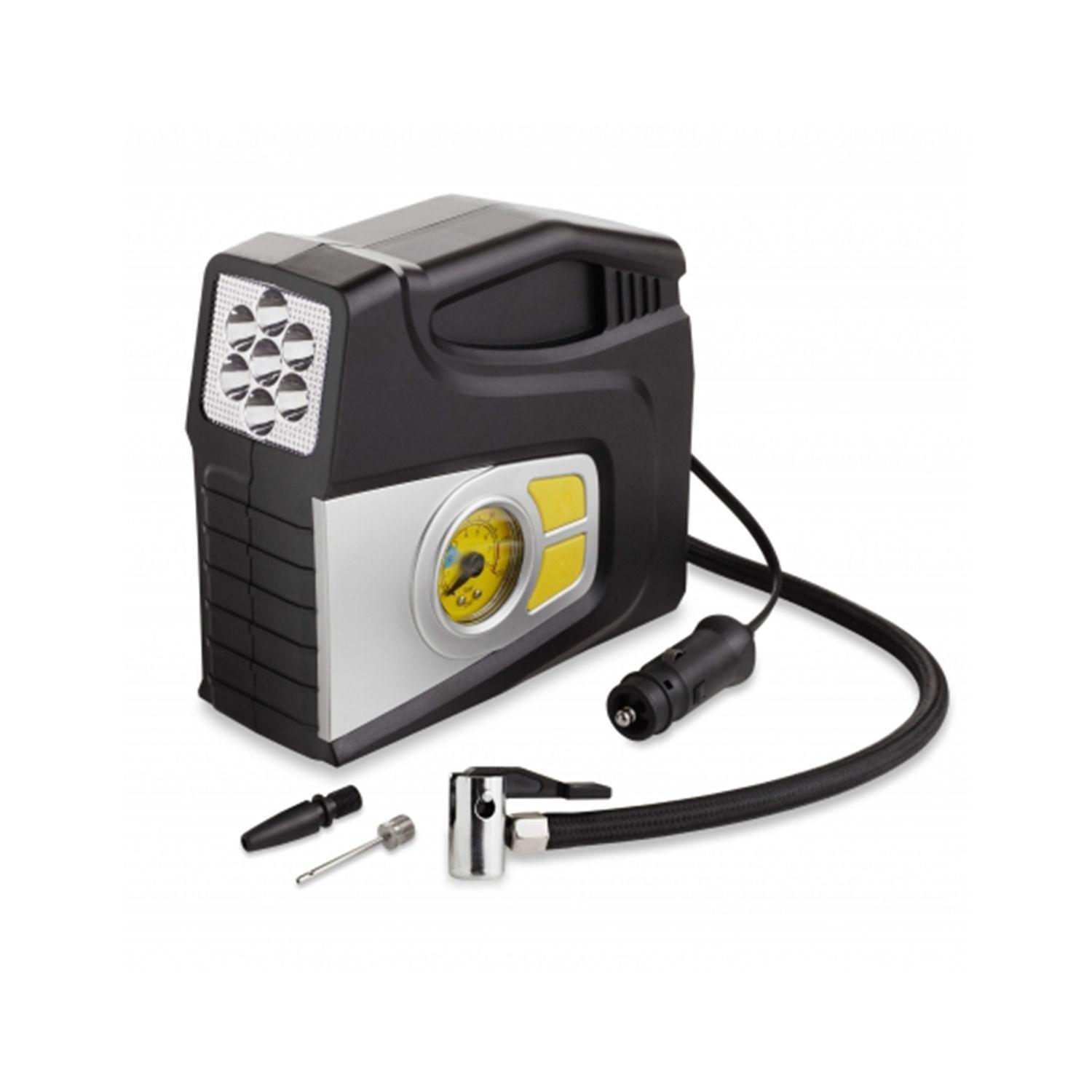 Compresor Aire 12V 100 PSI Luces LED Emergencia Tecnolab-2
