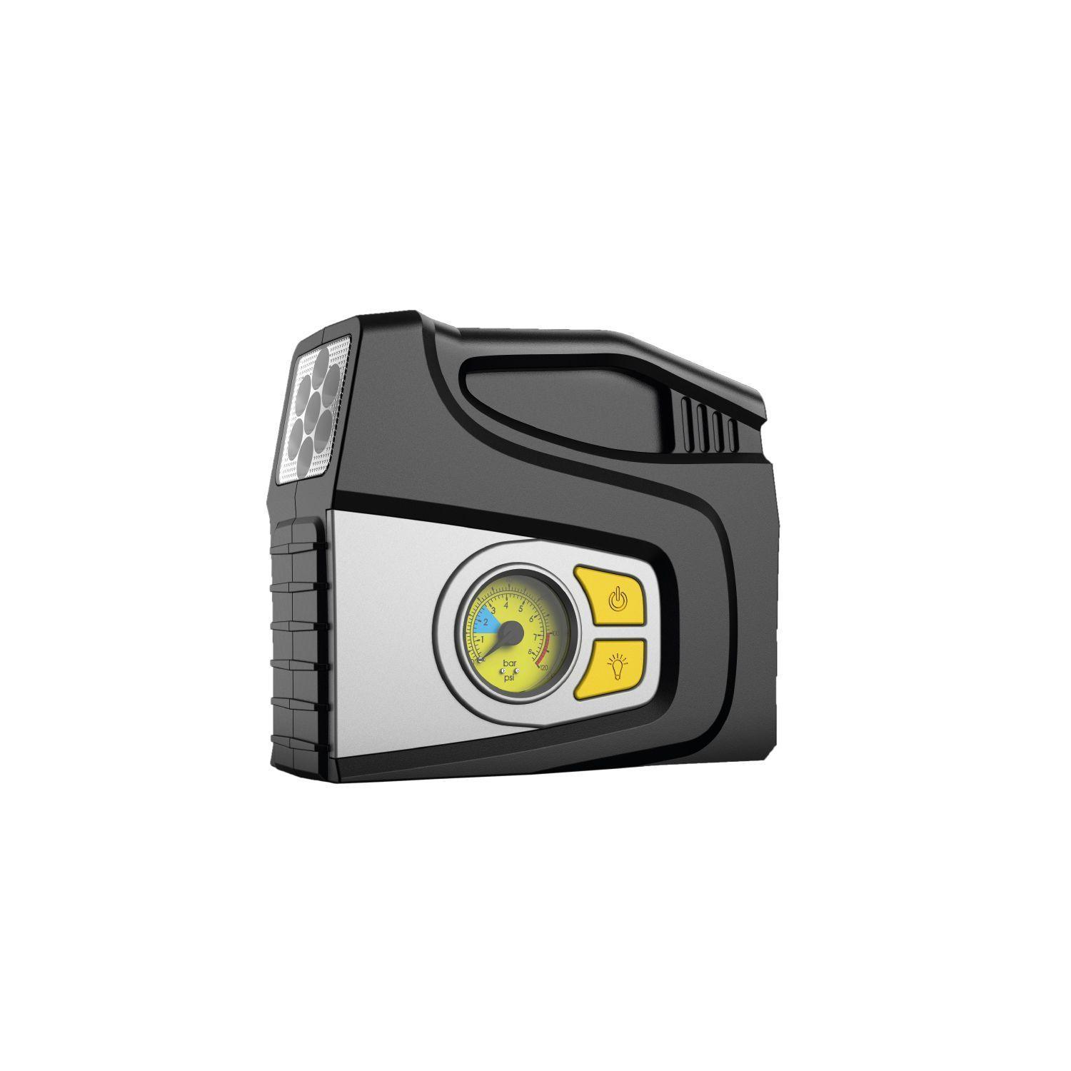 Compresor Aire 12V 100 PSI Luces LED Emergencia Tecnolab-0