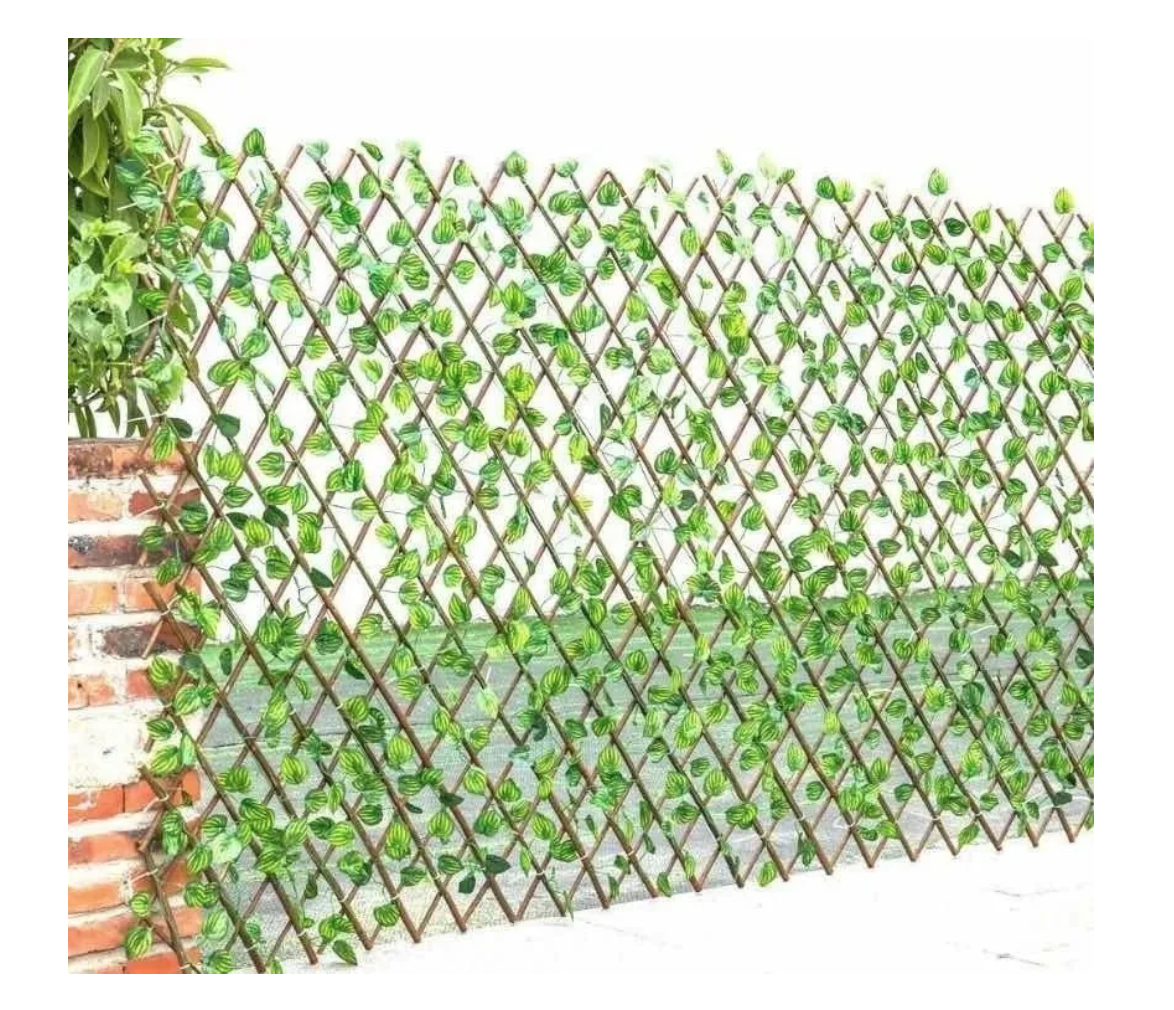 Pack 2 Vallas Planta Enredaderas Cerca Mallas Artificiales 1.20 x 1.20 mts-3