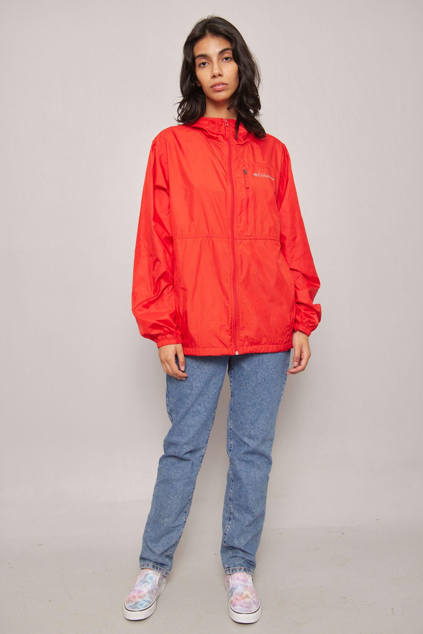 Cortaviento casual  rojo columbia talla L-3