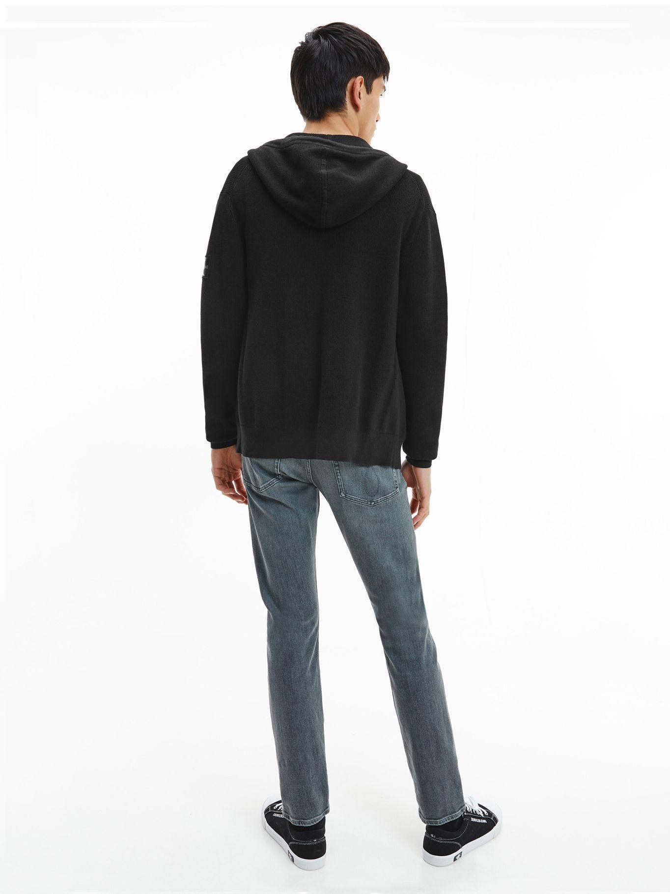 Suéter Textured Zip Negro Calvin Klein Hombre-1