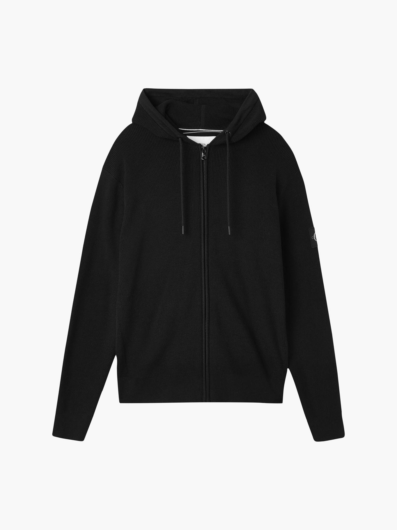 Suéter Textured Zip Negro Calvin Klein Hombre-4