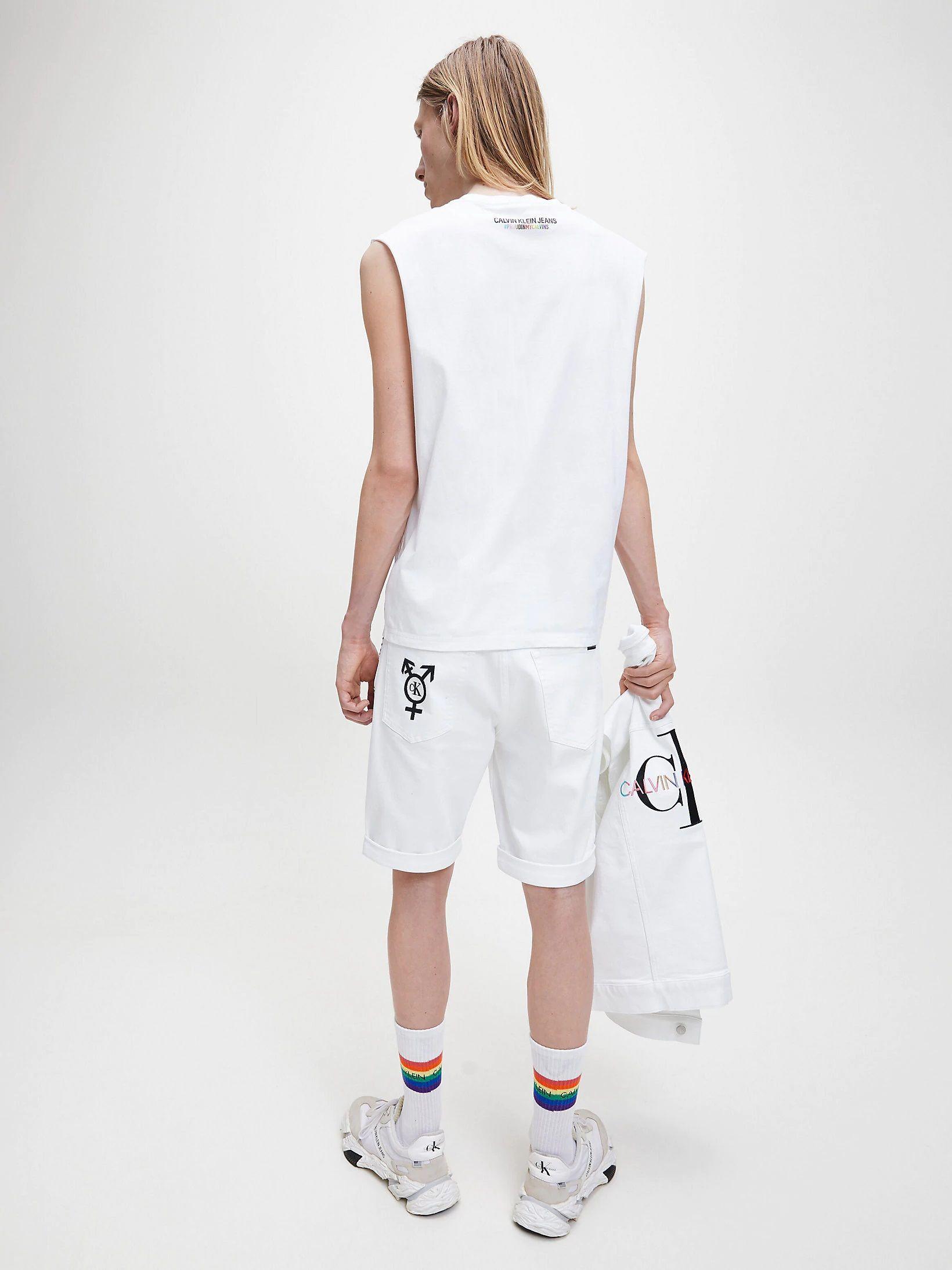 Polera Pride Small Flag  Blanco Calvin Klein-1