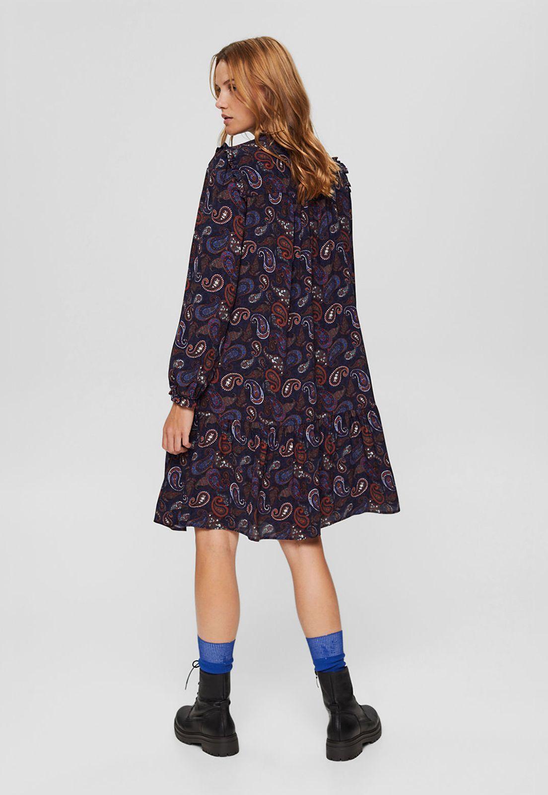 Vestido Con Volantes Esprit-1