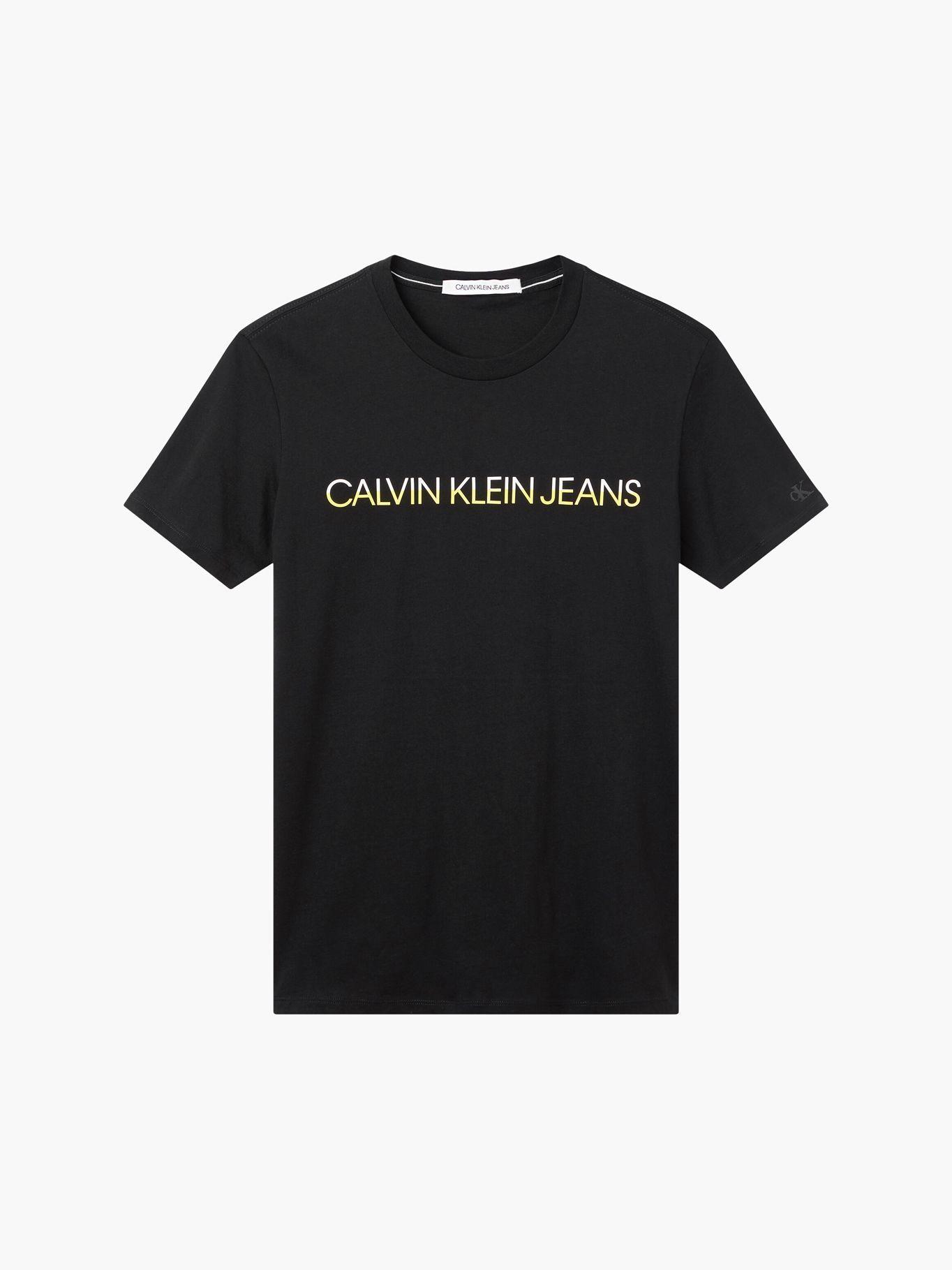 Polera Mixed Technique Negro Calvin Klein Hombre-4