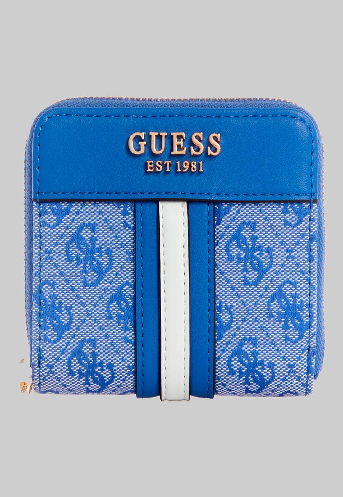 Billetera Kasinta Slg Small Zip Around Azul Guess-0