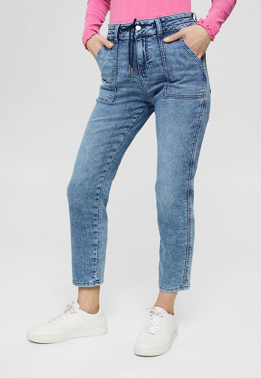 Jeans Mujer Boyfriend Medium Rise Esprit-0