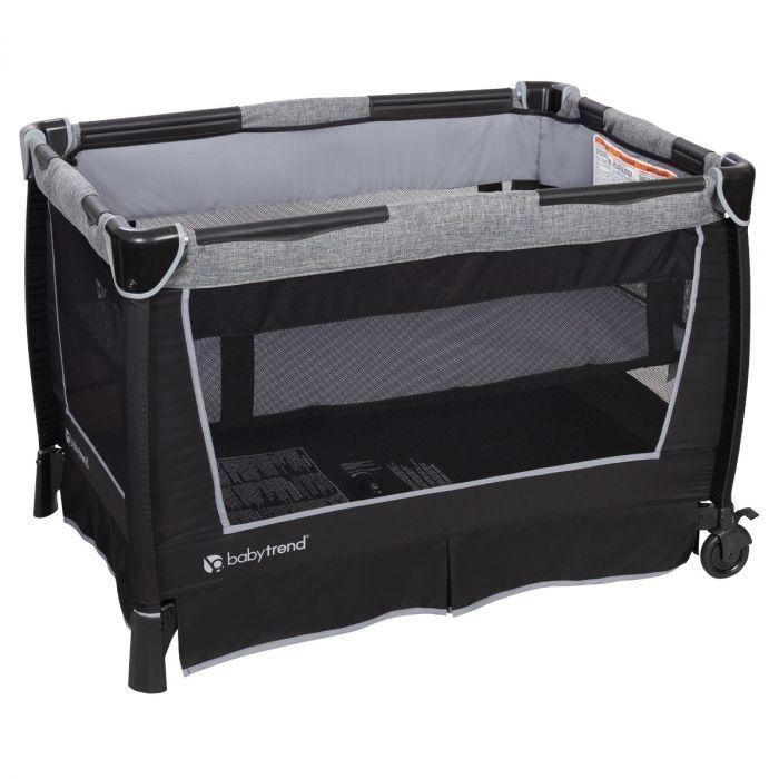 Cuna Corral Pack & play Wishper Gray de Baby Trend-4