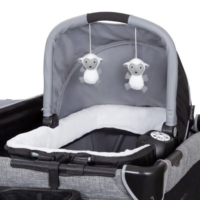 Cuna Corral Pack & play Wishper Gray de Baby Trend-2
