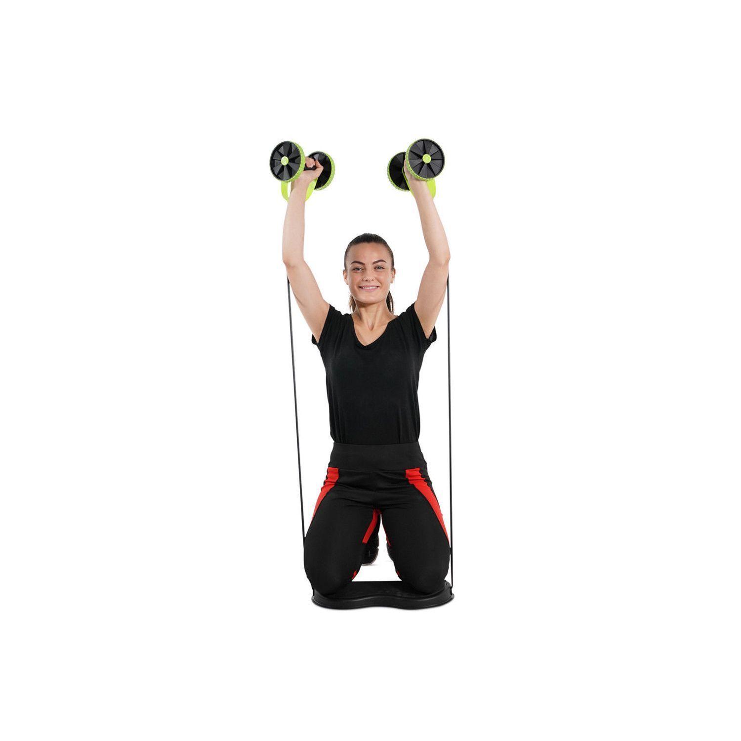 Rueda de Ejercicio Abdominal Con Bandas Elásticas Fitness-1